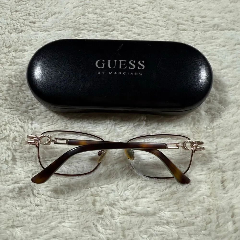 Vintage Y2K Guess Women’s Prescription Rhinestone Glasses